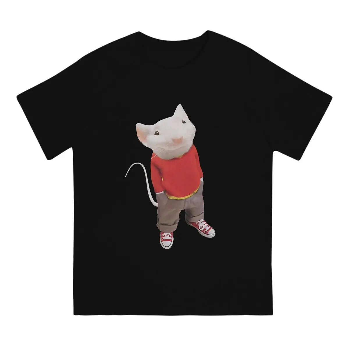 

Vintage Stuart Little T-Shirts for Men Crew Neck Pure Cotton T Shirt Stuart Little Short Sleeve Tee Shirt New Arrival Tops