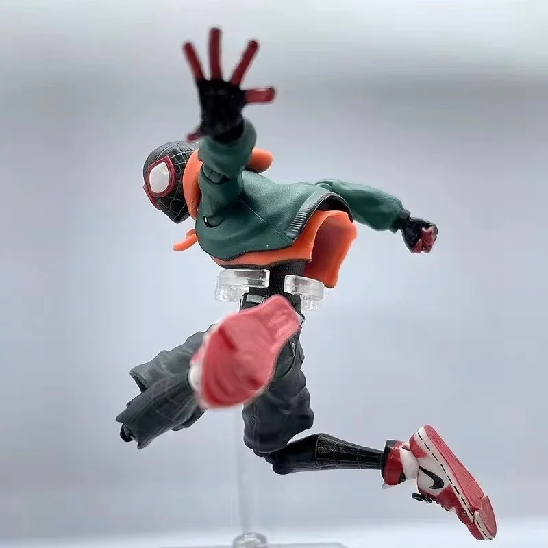 

Spider Into The Man Spider Verse Miles Peter Sv Action Morales Action Figure Pvc Model Anime Marvel Spiderman Figure Toy Gift