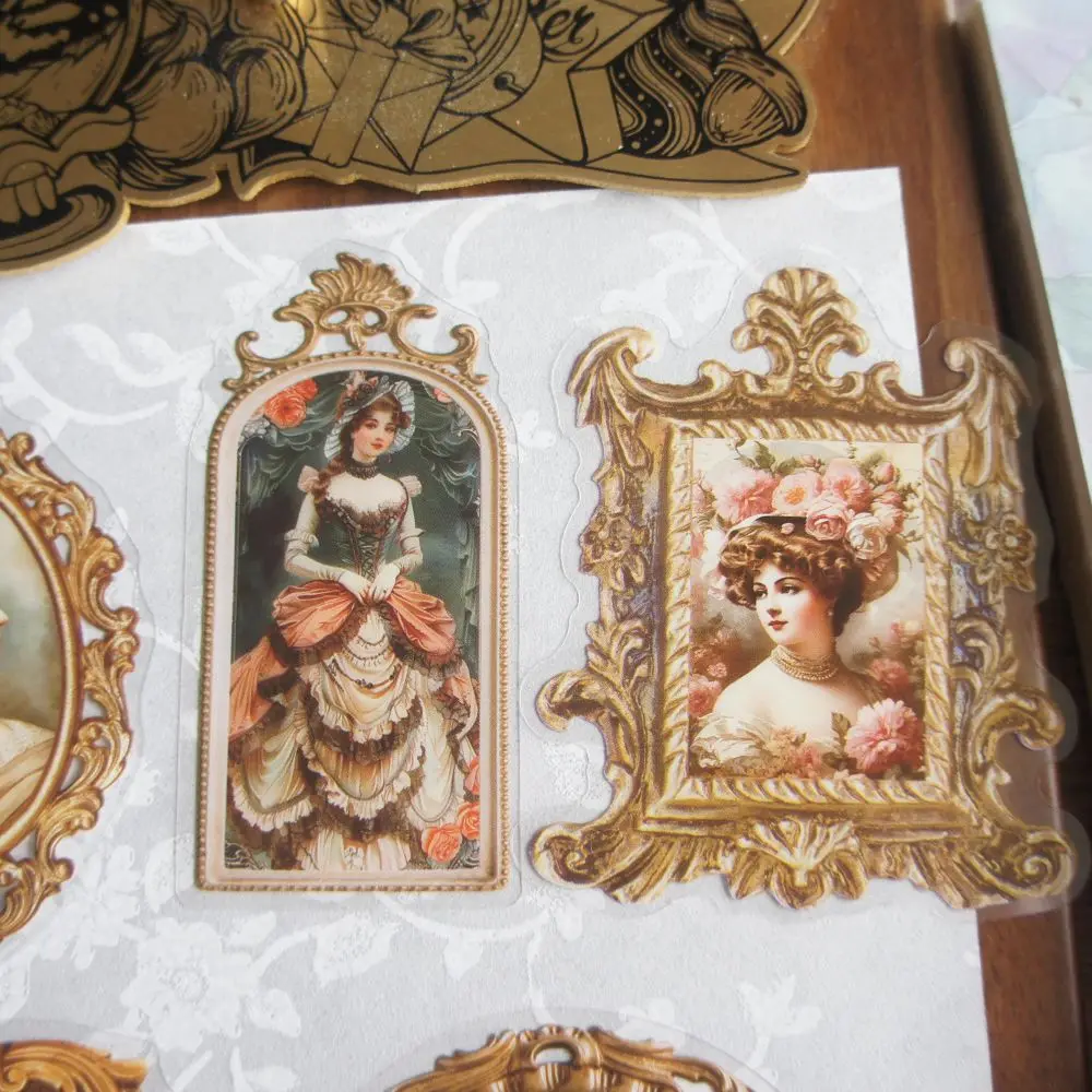 18 шт. картина в винтажном стиле металлическая рама дизайн ПВХ наклейка