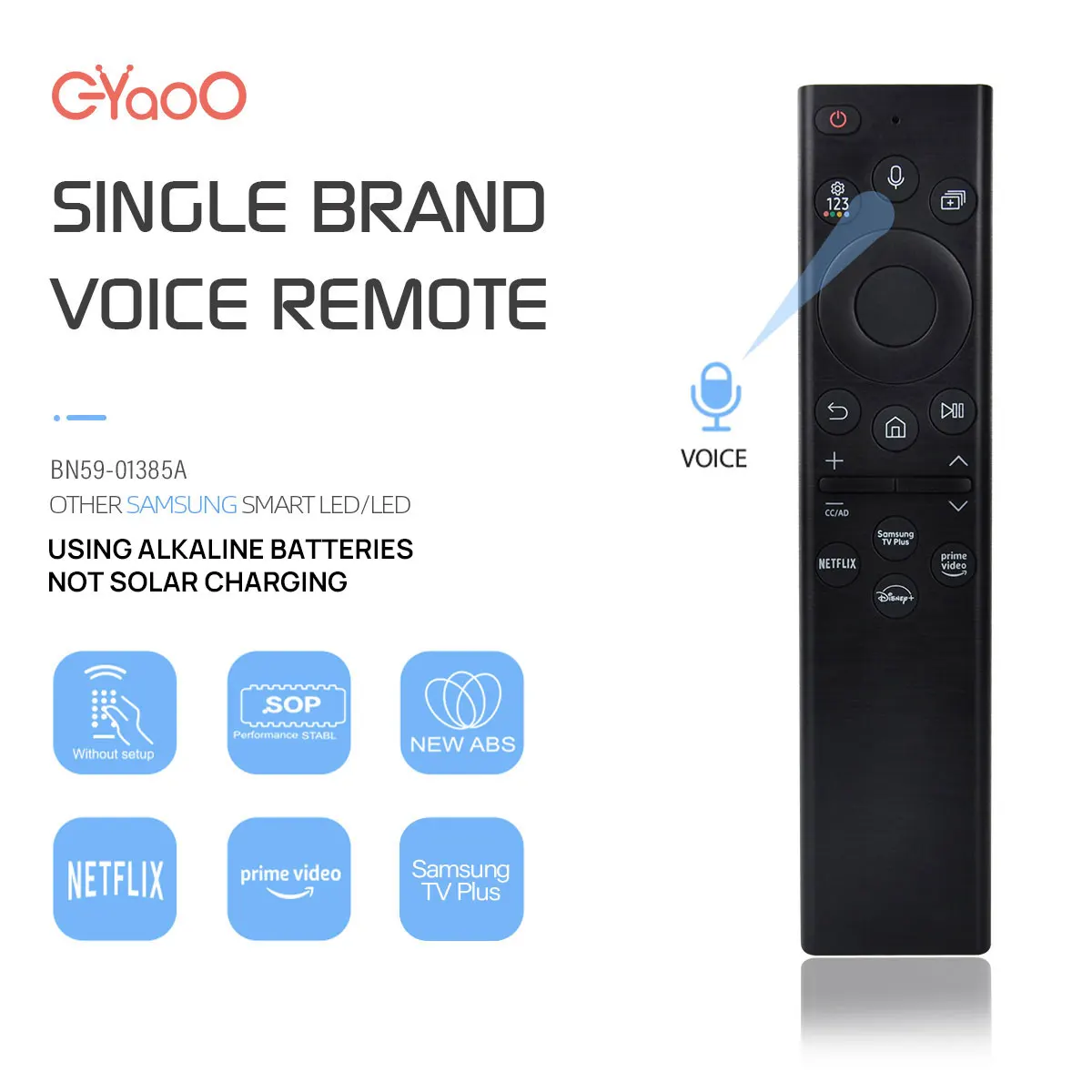BN59-01385A Voice Smart TV Remote для Samsung 2021 QLED 4K 8K Crystal Series Smart TV Q60A Q70A Q80A QN90A QN800A без солнечной панели
