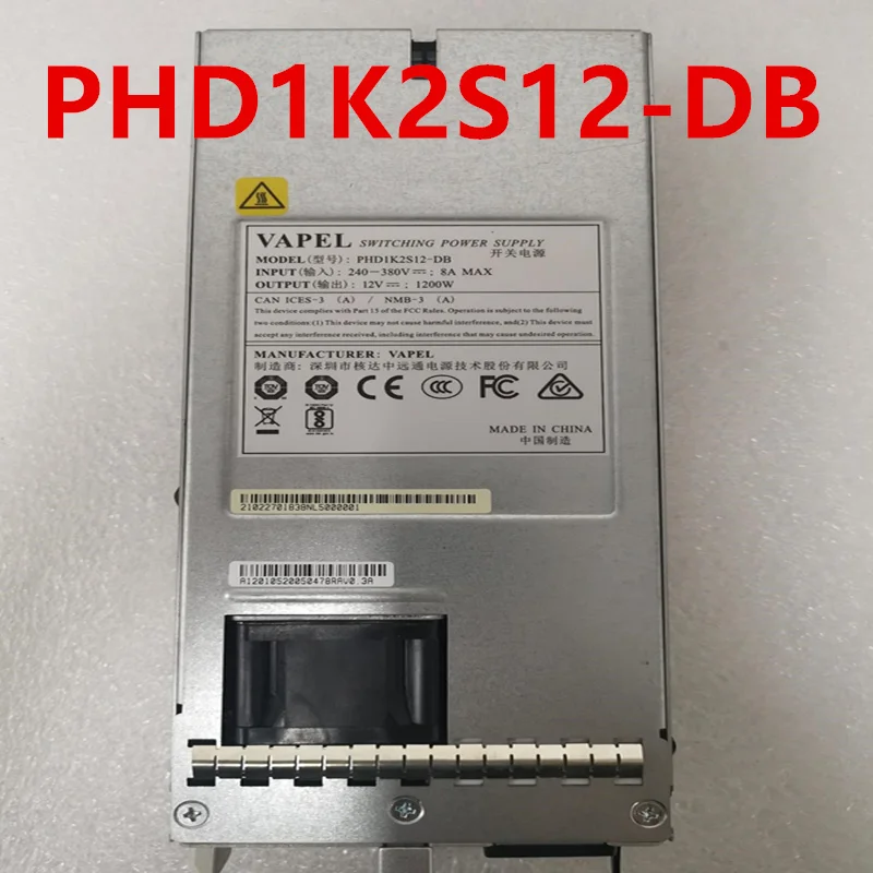 

90% New Original Power Supply For Vapel CE6866 1200W Power Supply PHD1K2S12-DB 02270183