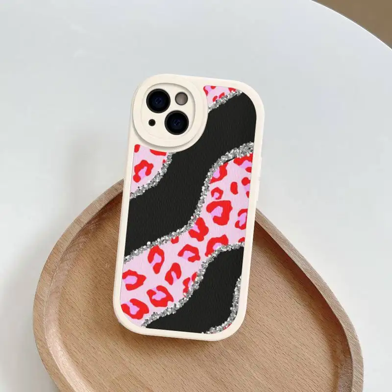 Leopard Print Phone Case Hard Leather For iPhone 14 13 12 Mini 11 14 Pro Max Xs X Xr 7 8 Plus