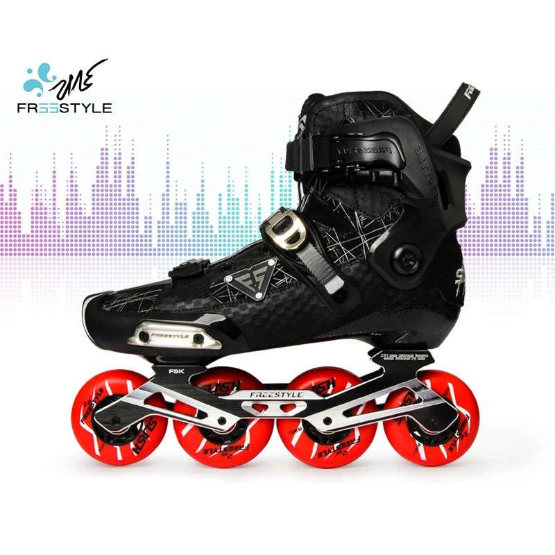 Original FREESTYLE SLASH Inline Roller Skates Carbon Fiber Slalom Sliding Roller Skating Shoes Street Urban Patines Good As SEBA