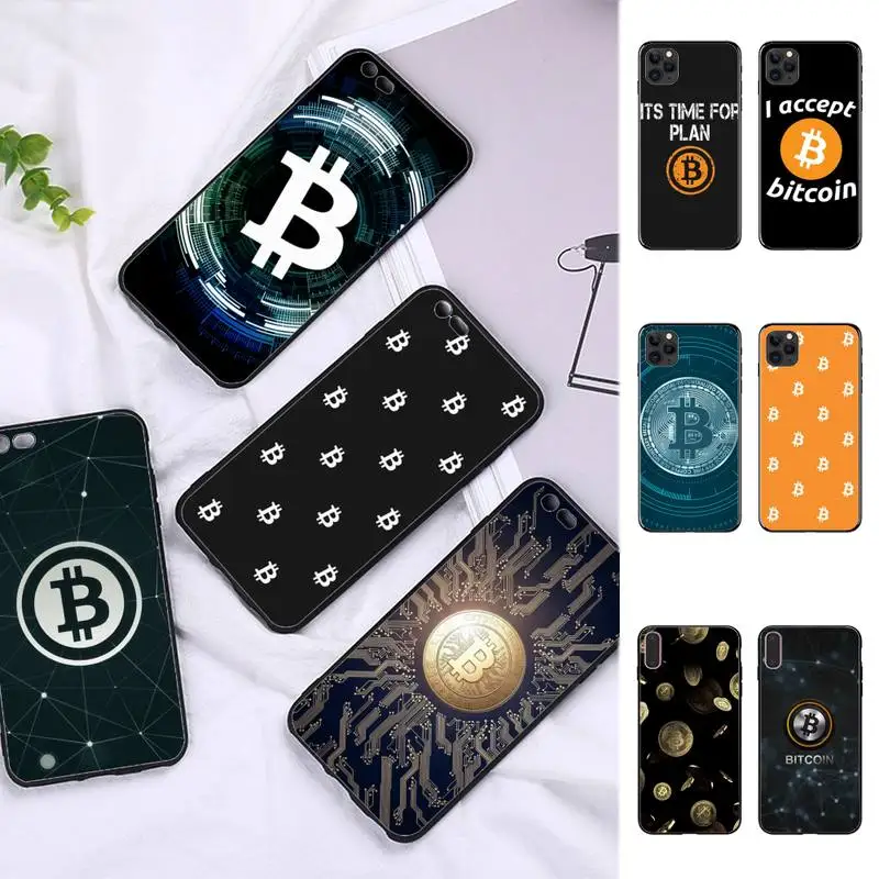 

I Love Accept Bitcoi Phone Case for iPhone 11 12 13 Mini Pro Max 8 7 6 6S Plus X 5 SE 2020 XR XS Funda Case