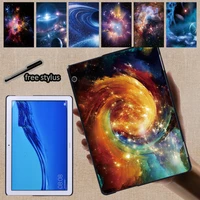 for huawei mediapad m5 lite 8 m5 lite 10 1 m5 10 8 t5 10 10 1 t3 8 0 t3 10 9 6 inch space series pattern tablet back shell