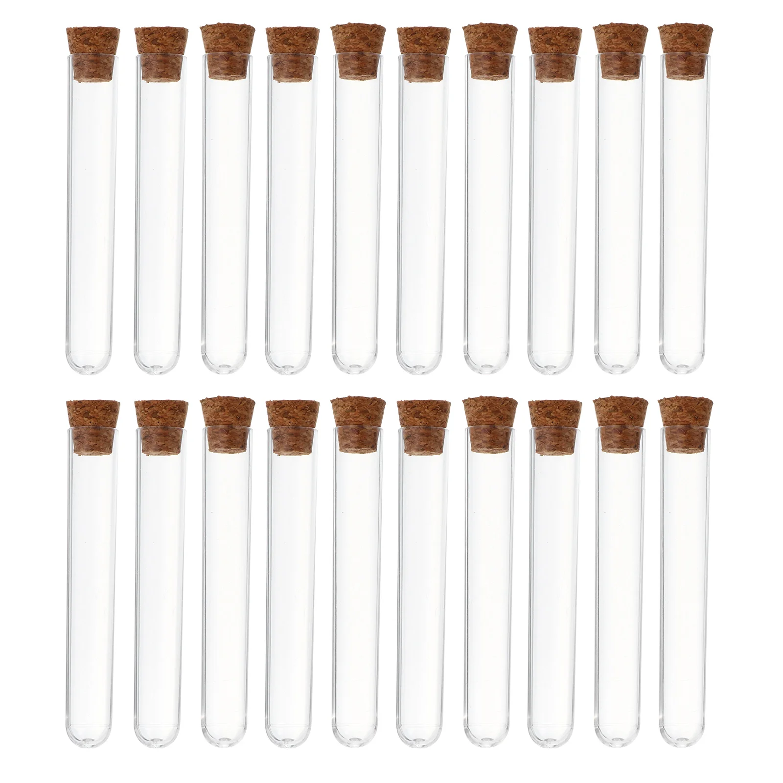 

35 Pcs Wooden Plug Test Tube Lash Containers Candy Storage Tubes Cork Liquid