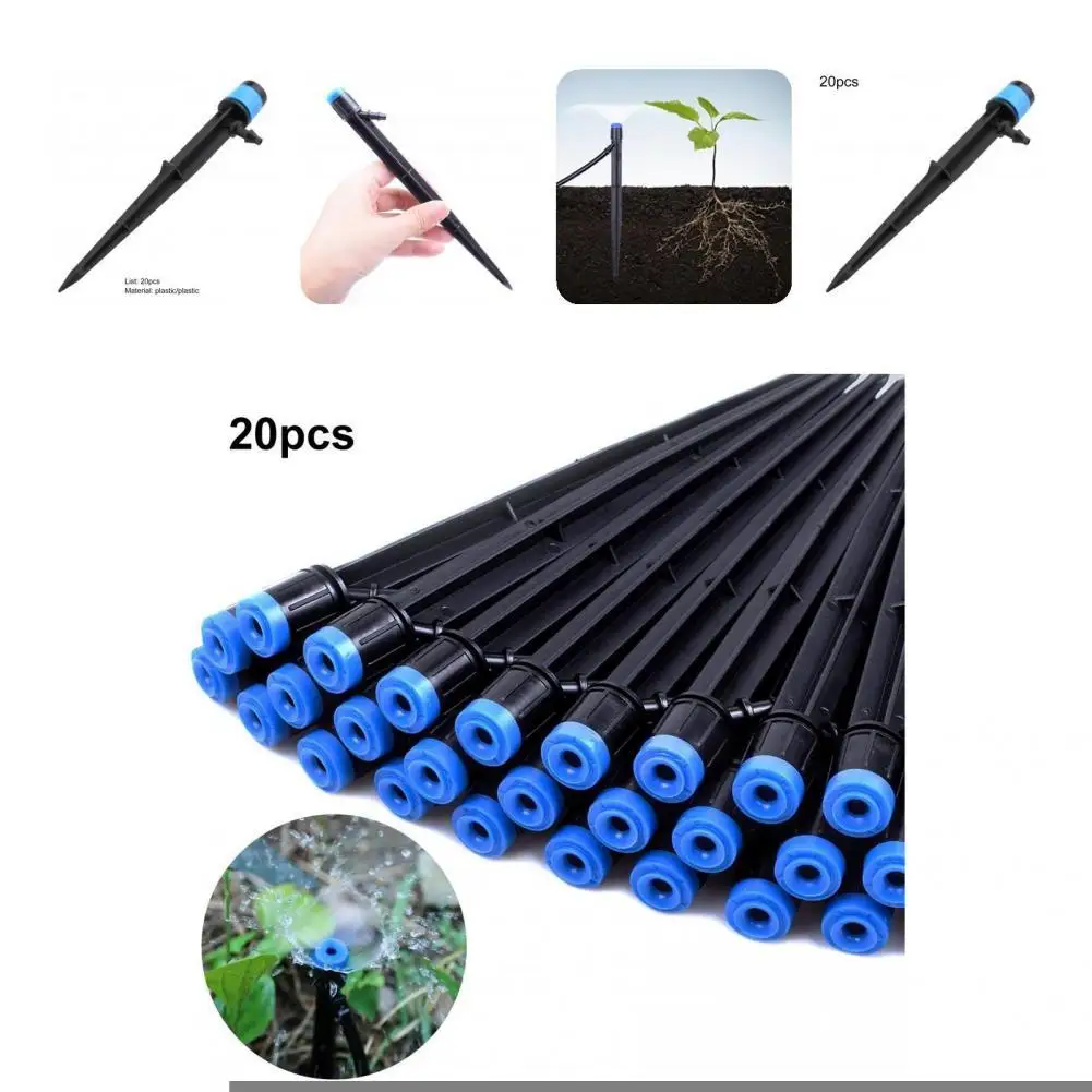 

Привлекательный Универсальный Компактный капельный излучатель 20 шт./компл., пластиковый оросительный разбрызгиватель, эффективный подаро...