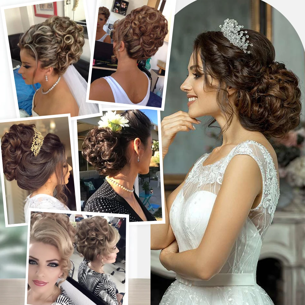 Короткие спутанные вьющиеся волосы для гульки легко растягивающиеся гребни