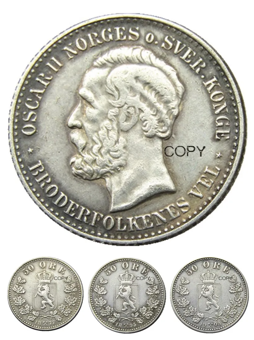 

Копия посеребренной монеты 50 оре-хаакон VII года 1921 1922 1923, Норвегия