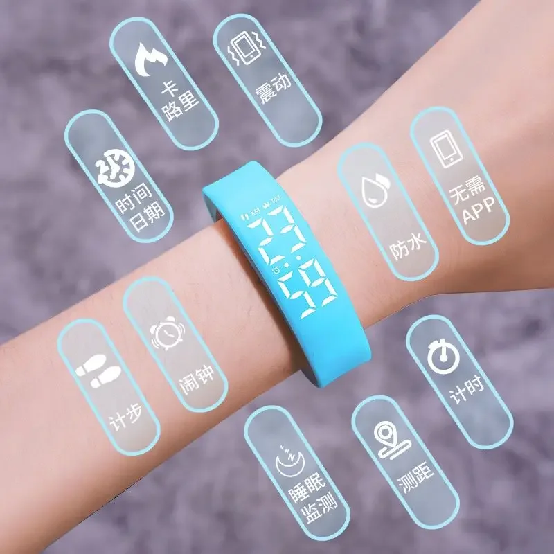 ZGO Sports Смарт-браслет Студенческий Многофункциональный Черный Технология Зарядка