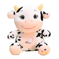 nice kawaii cow plush stuffed dolls cute motherbaby milk cattle plush toys soft nap pillow creativity cartoon birthday gift