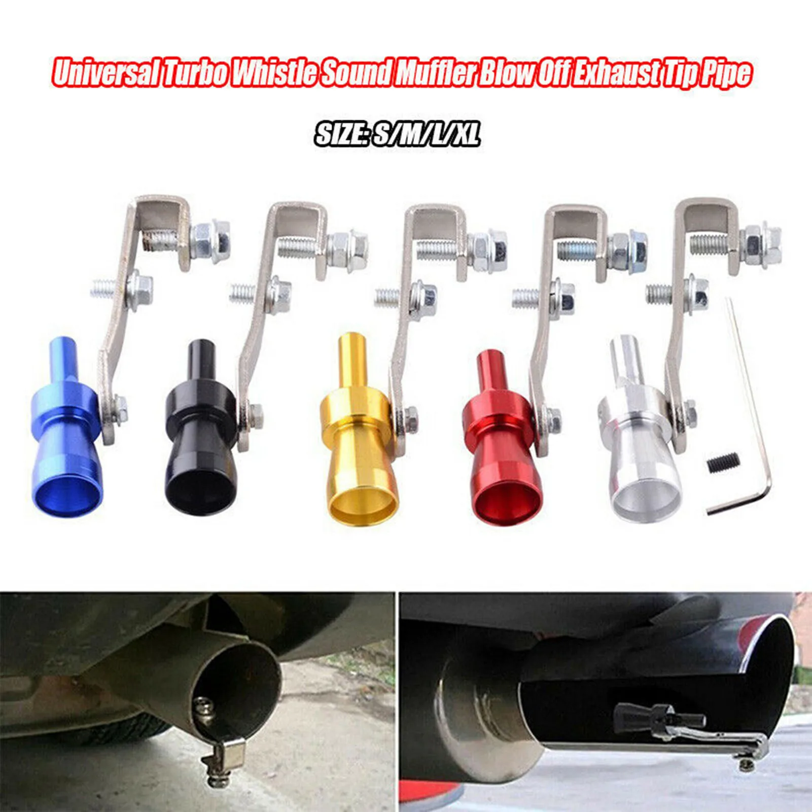 

L Size Muffler Exhaust Pipe Whistle Car Turbo Whistle Universal Fake Simulator Whistle Car Stable Turbo Whistle Muffler Exhaust
