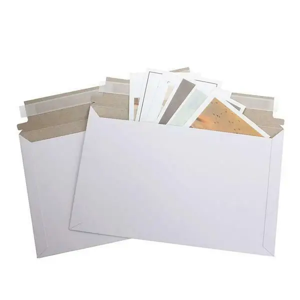 

100pcs Long Side Opening 16.5*11.5cm (6.5in*4.5in) Paper Envelope Bag White