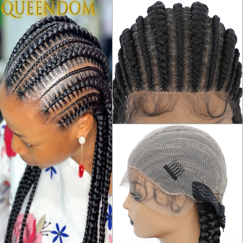 Плетеные полноразмерные парики с косичками