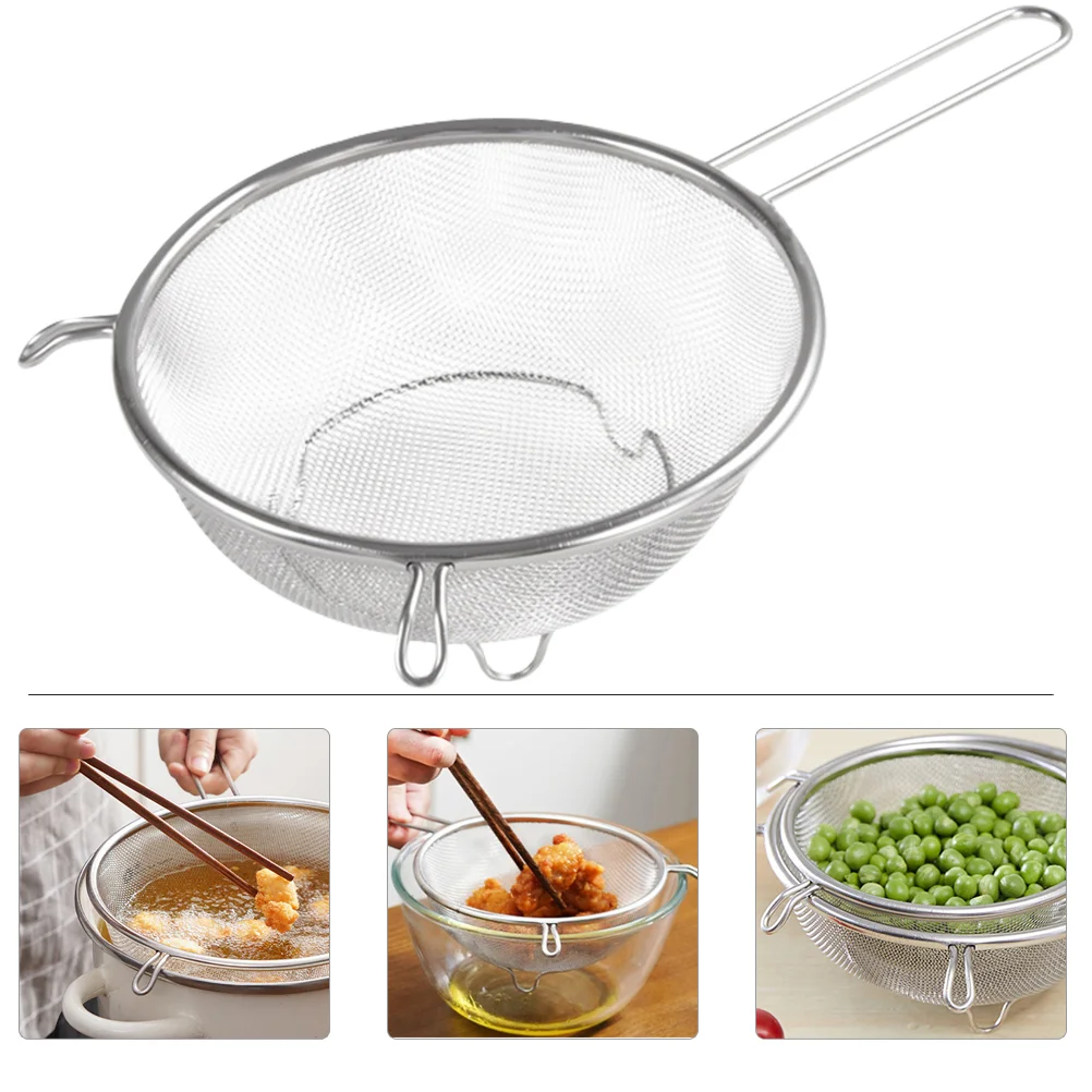 

Сетчатый дуршлаг из нержавеющей стали, кухонный масляный фильтр, ложка, домашний дуршлаг
