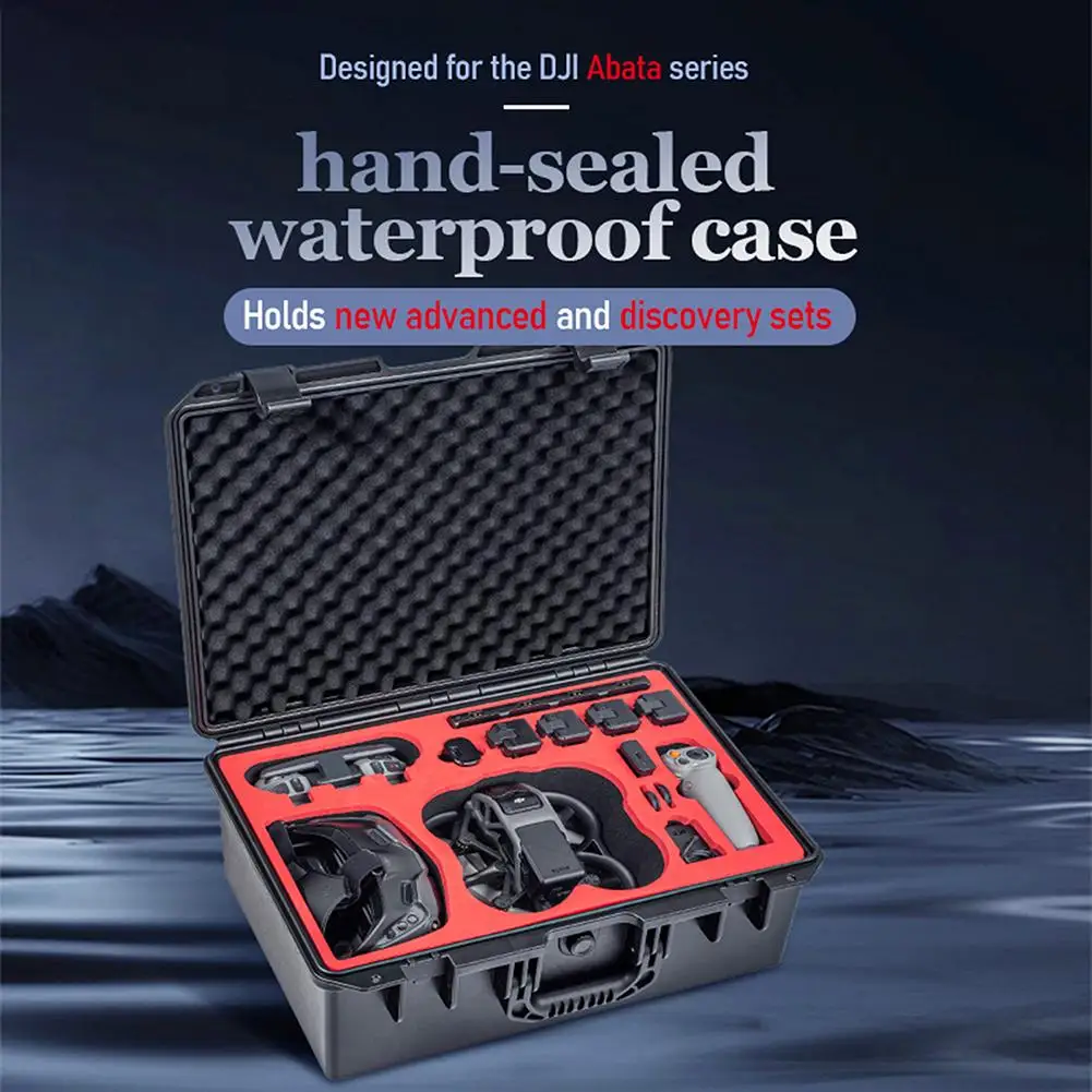 

Футляр для переноски, совместимый с чемоданом Dji Avata с ручкой, герметичный водонепроницаемый жесткий футляр, аксессуары для дрона
