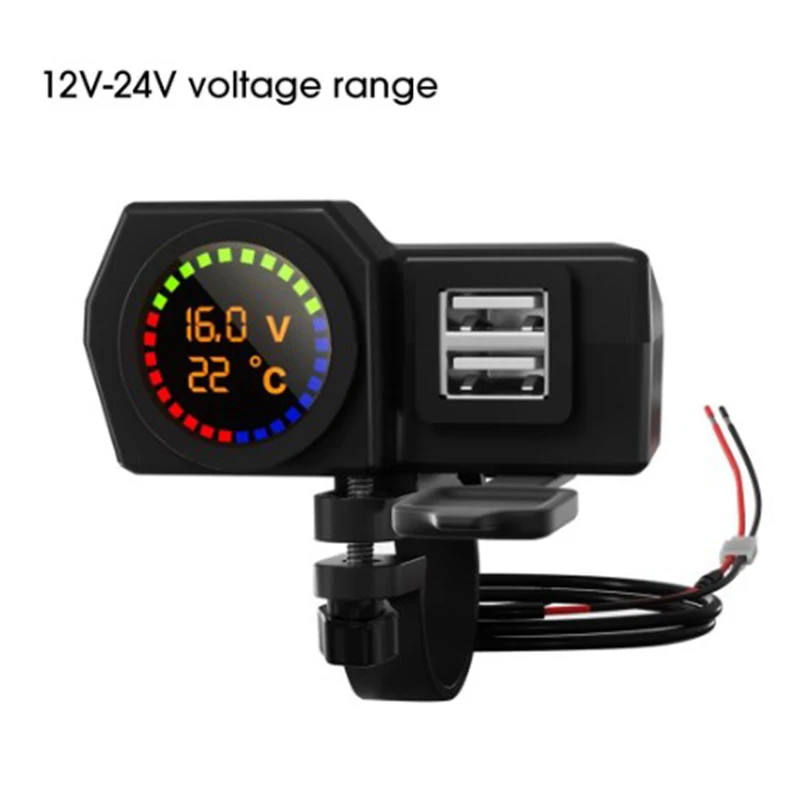 

Зарядное устройство QC3.0 с двумя USB-портами, 10-24 В