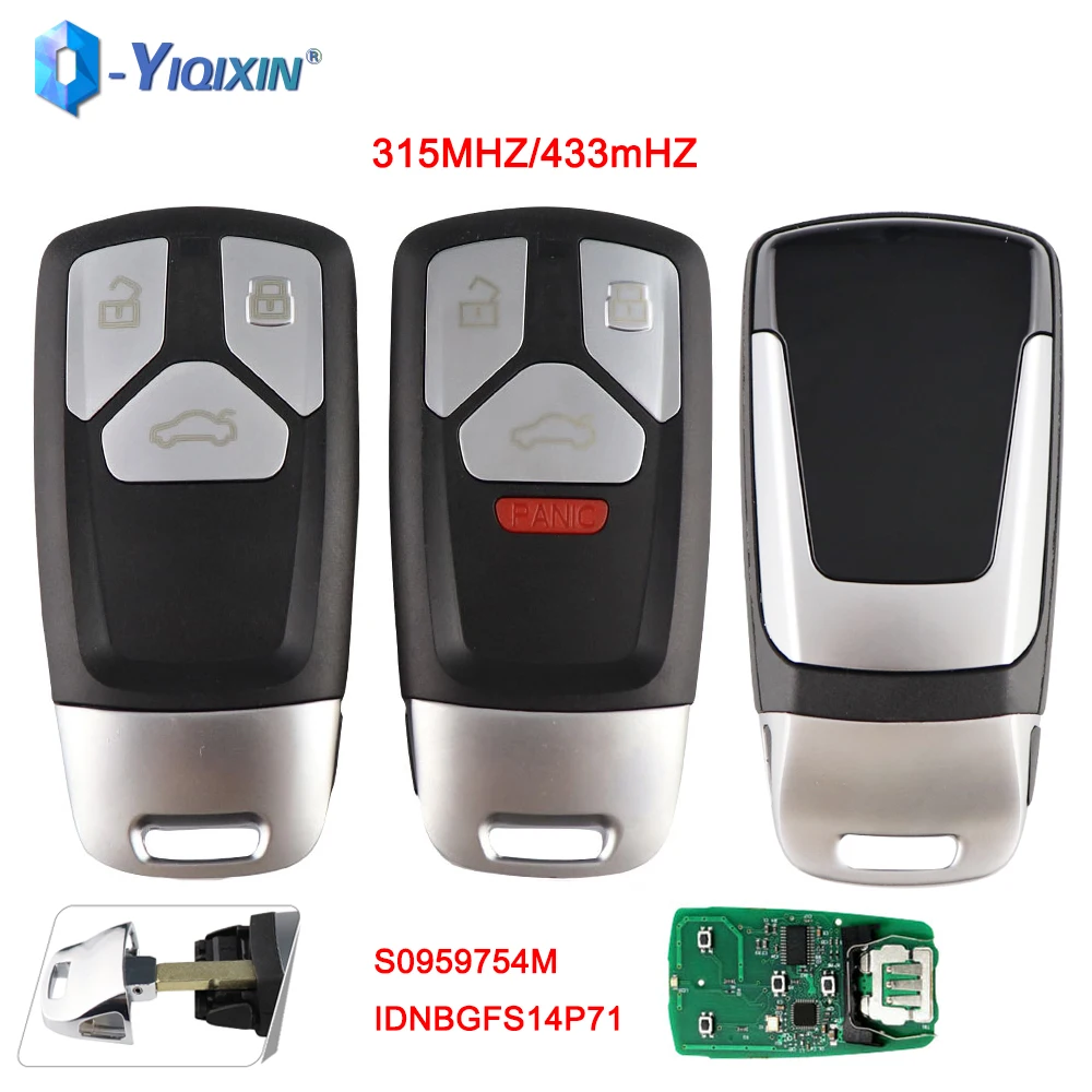 

YIQIXIN Smart Remote Car Key For Audi A3 A4 A4L A5 A6 A8 S4 S5 QT Q7 QQ7 TTS 2016-2019 Accessories IDNBGFS14P71 8S0959754M Auto