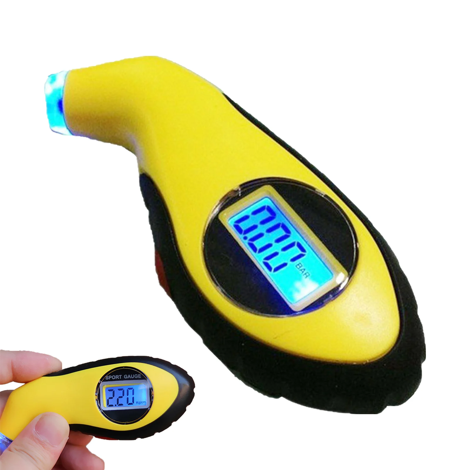 

Digital Tire Pressure Gauge 150 PSI Tire Gauge For Car Truck Motorcycle Bicycle With Backlit LCD And Non-Slip Grip Improve