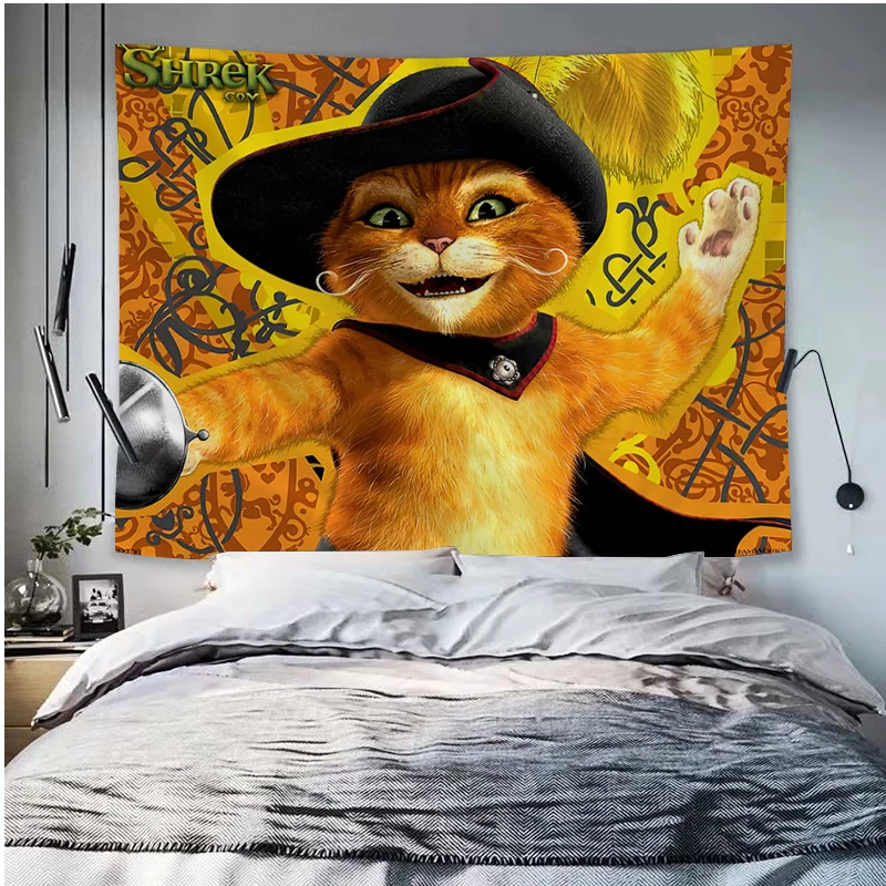 Кошачьи ботинки гобелен Художественная печать настенное украшение домашнее