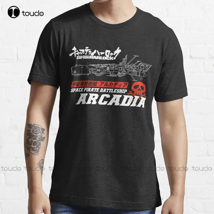 

Battleship Arcadia Captain Harlock Jolly Roger T-Shirt Shirts For Men Short Sleeve Creative Funny Tee Custom Gift Xs-5Xl