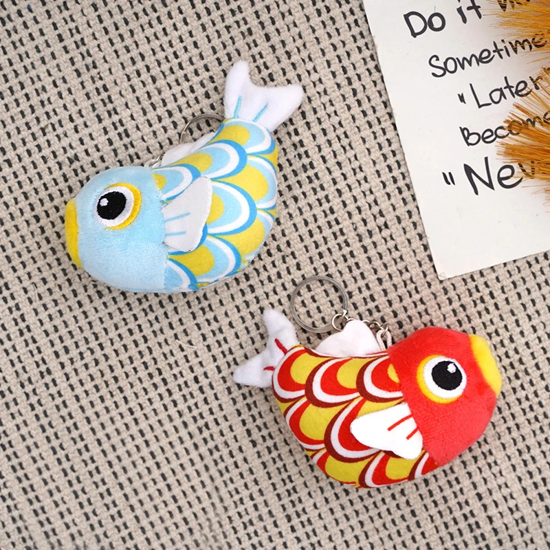 

Cute Carp Pendant Doll Plush Toy Koi Fish Rag Doll Schoolbag Pendant Keychain Exquisite Pendant Children's Christmas Gift