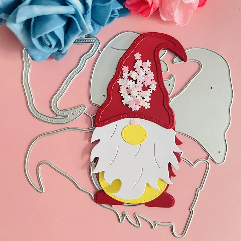 Рождественский шейкер карликовый гном dcoration штампованные металлические