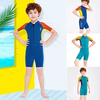 free shipping diving suit for children kids dive sail 2 5mm neoprene wetsuit boy girl long sleeves keep warm swim wear swimming