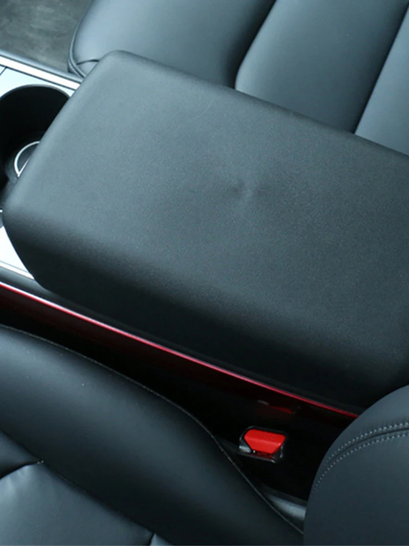 Для Tesla Model 3 2017-2022 Y 2020-2024 Защитная крышка подлокотника Черный Белый Мягкий TPE