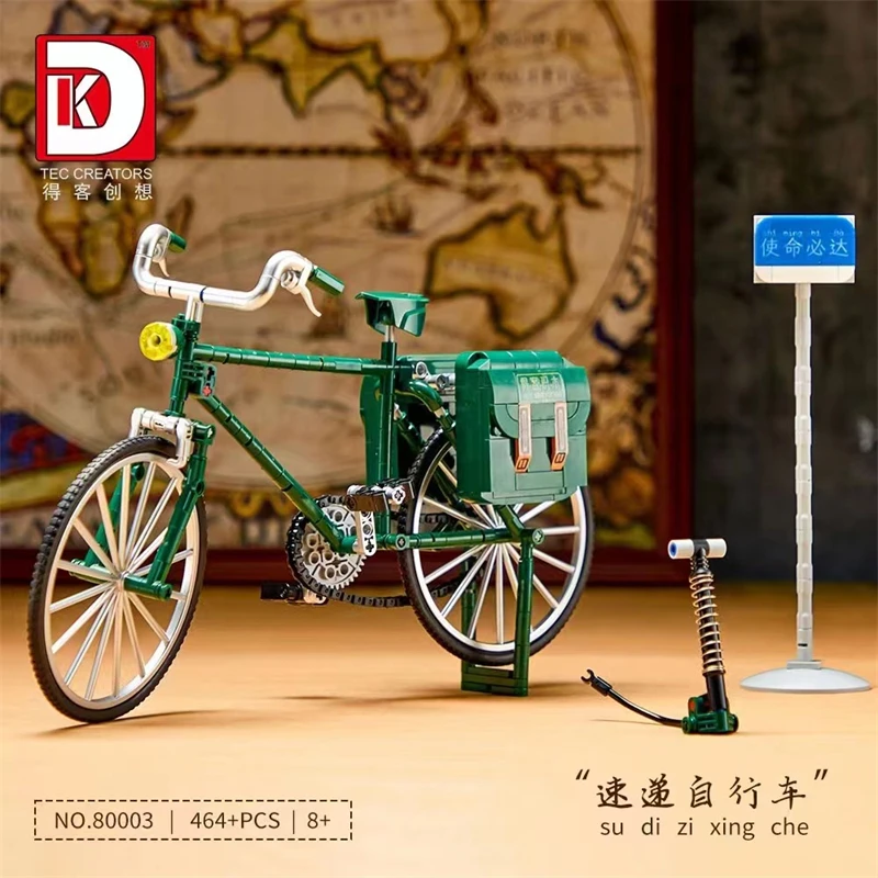 

New 1:5 MOC Creative Model 80003 464Pcs 80007 280Pcs Express Bicycle Fashion Bike Building Block Bricks Toys Chirismas Gifts
