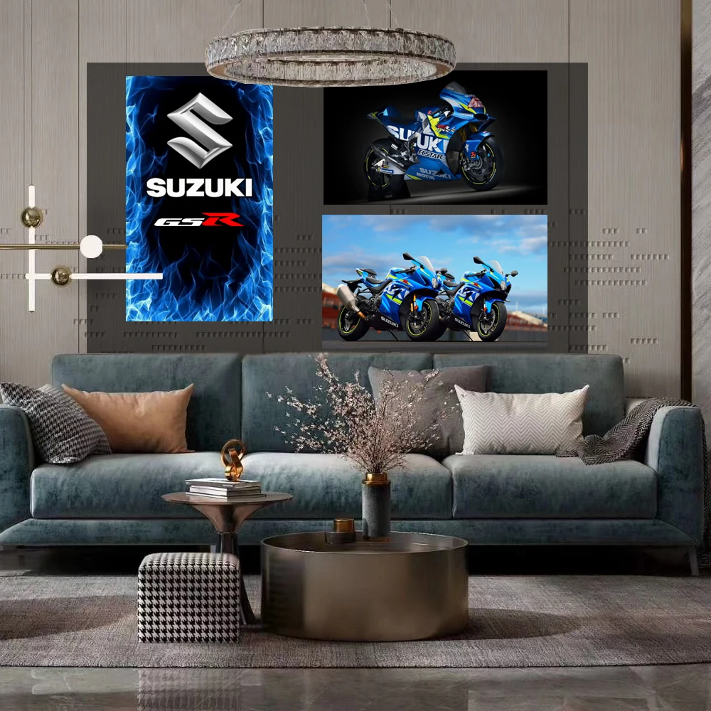 

Suzuki GSX Racing Tapestry Banner Flag Garage Wall Hanging Decoration
