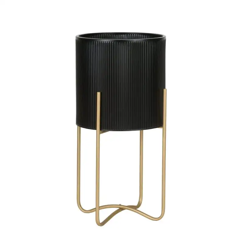 

Черный Средний плантатор с высоким металлическим основанием