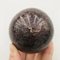 natural crystal garnet balls crystal balls ore markers healing stones