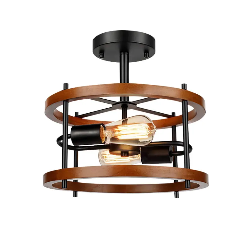 

European American Style Ceiling Lights Creative Personalized Study Retro Iron Art Lights Industrial Retro Bar Restaurant Lights