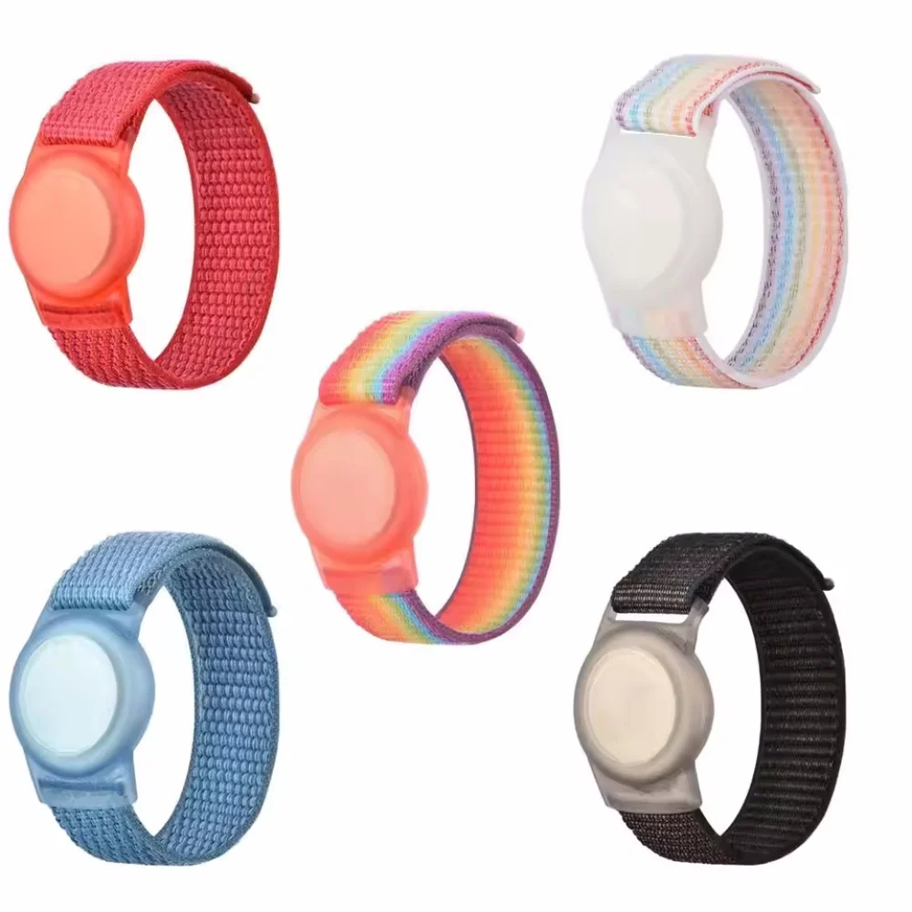 Фото Ремешок для часов Apple AirTags, детские браслеты, защитный рукав Airtag, силиконовый ремешок, аксессуары для Airtag, GPS-трекер №5