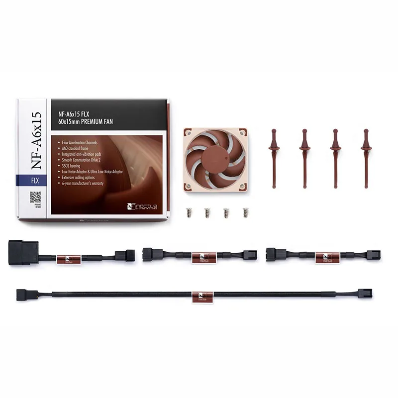 NOCTUA NF-A6x15 интеллектуальный контроль температуры SSO магнитно-стабилизированный