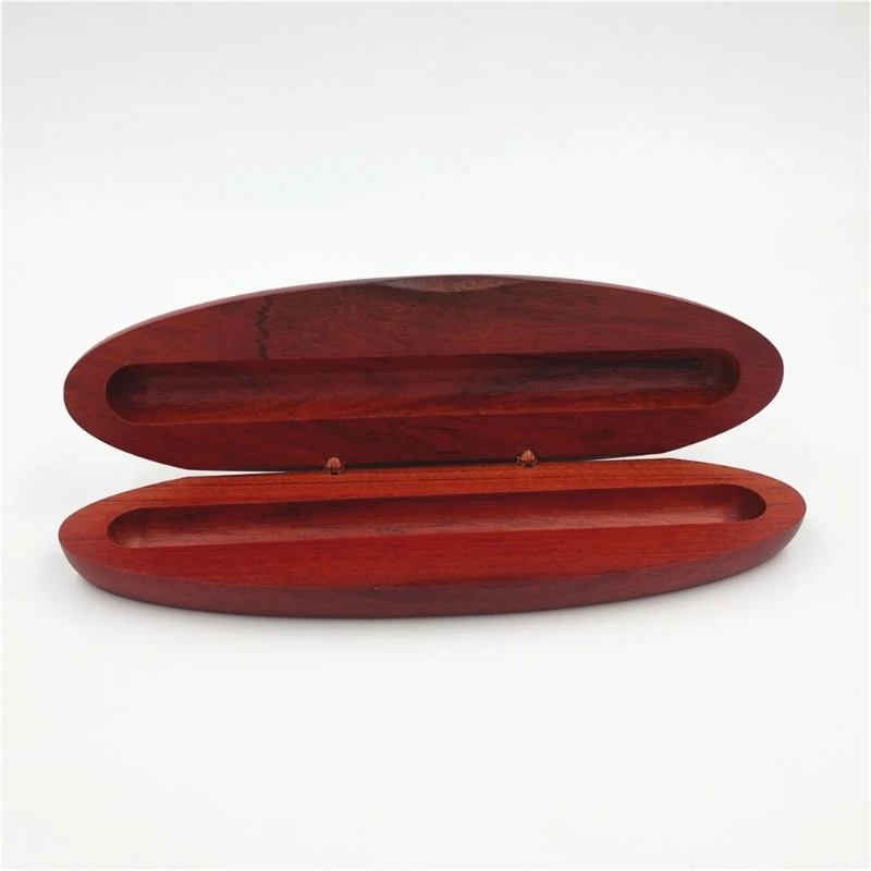

Single Pen School Stationary Portable Wood Pen Container Fountain Pen Box Empty Holder for Display Pencil