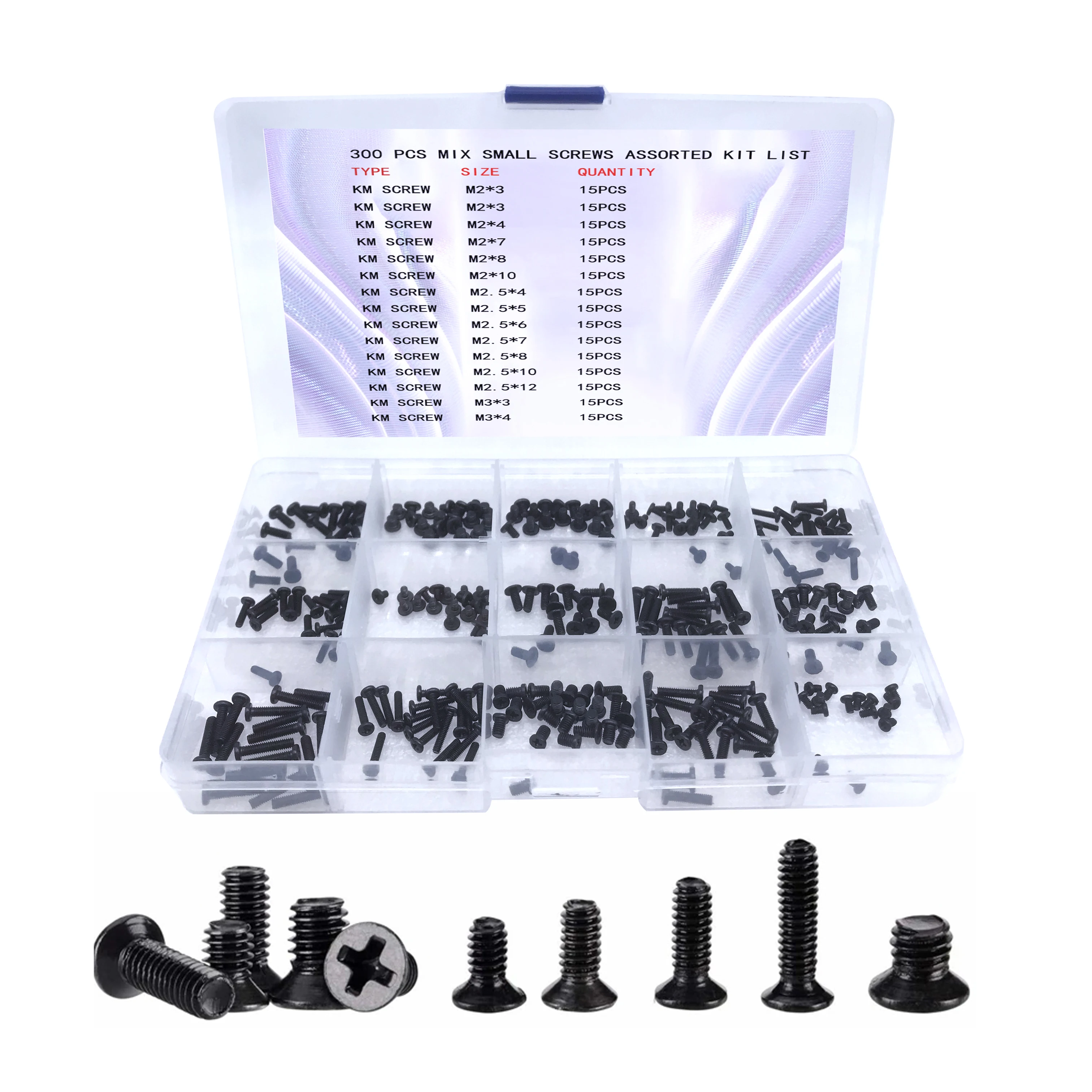 

M2 M3 Screws Set KM2 Machine Laptop Flat Head Phillips Drive Accessories For Repair Computer Electronic Kit