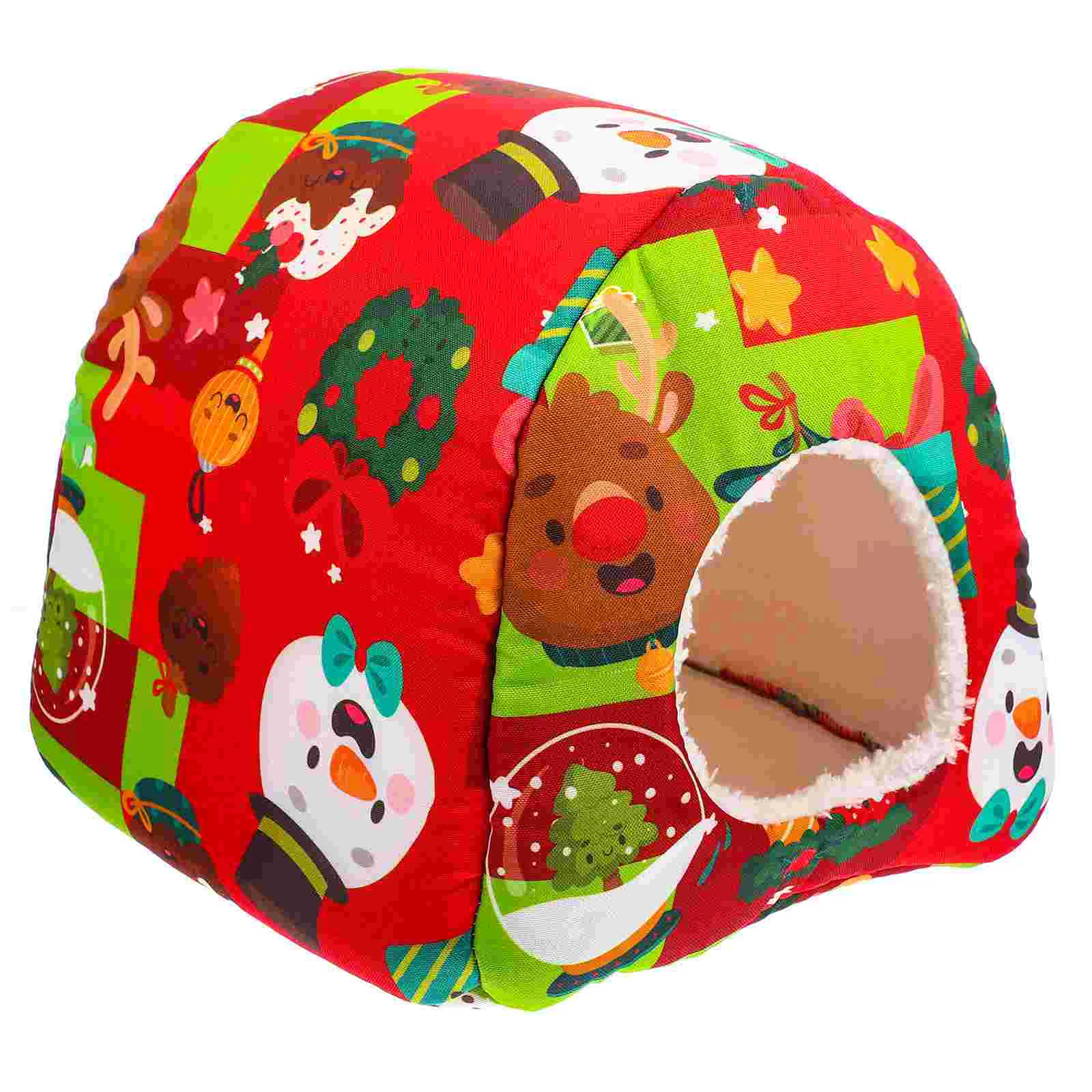 

Hamster Bed House Warm Nestwinter Guinea Hideout Cave Parrot Small Hedgehog Rat Animal Bird Hideaway Nesting Hanging Bedding