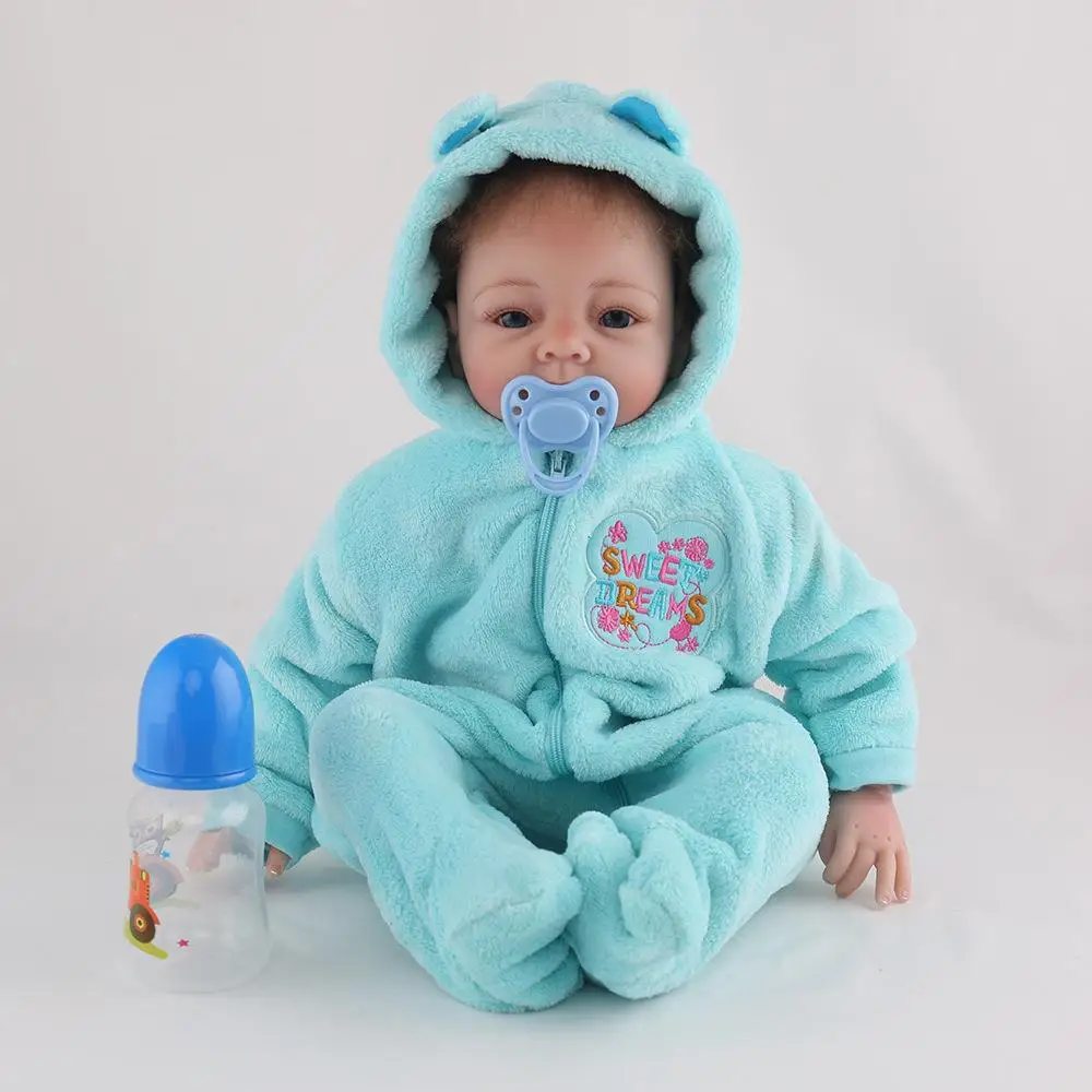 

Lifelike Silicone Viny Doll Baby Reborn 22inch/55cm Realistic Babies Dolls With Lovely Clothes Kids Replica Reborn Doll