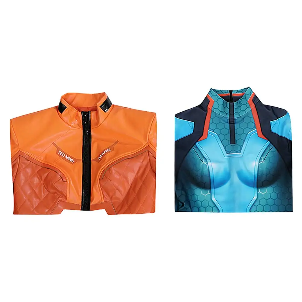 Юно оранжевый костюм для косплея игра OW 2 маскировка женское фантазийное платье