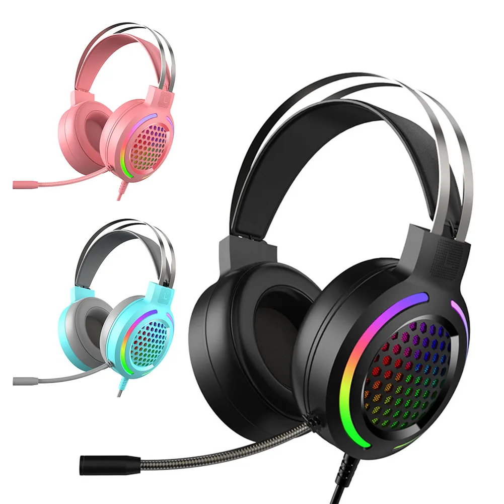 

M12 7.1USB светильник кие наушники-вкладыши, игровые проводные наушники для вызова с микрофоном, профессиональная компьютерная геймерская гарн...