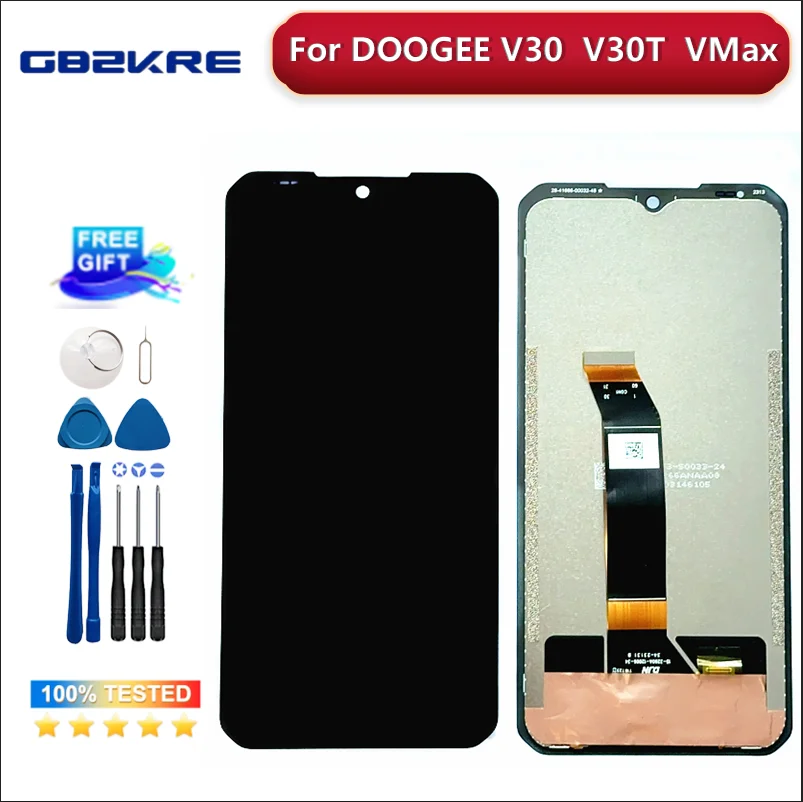 6,58 дюймовый оригинальный Для DOOGEE V30 V30T V Max ЖК-дисплей и Фото Дисплей для замены ЖК-дисплея