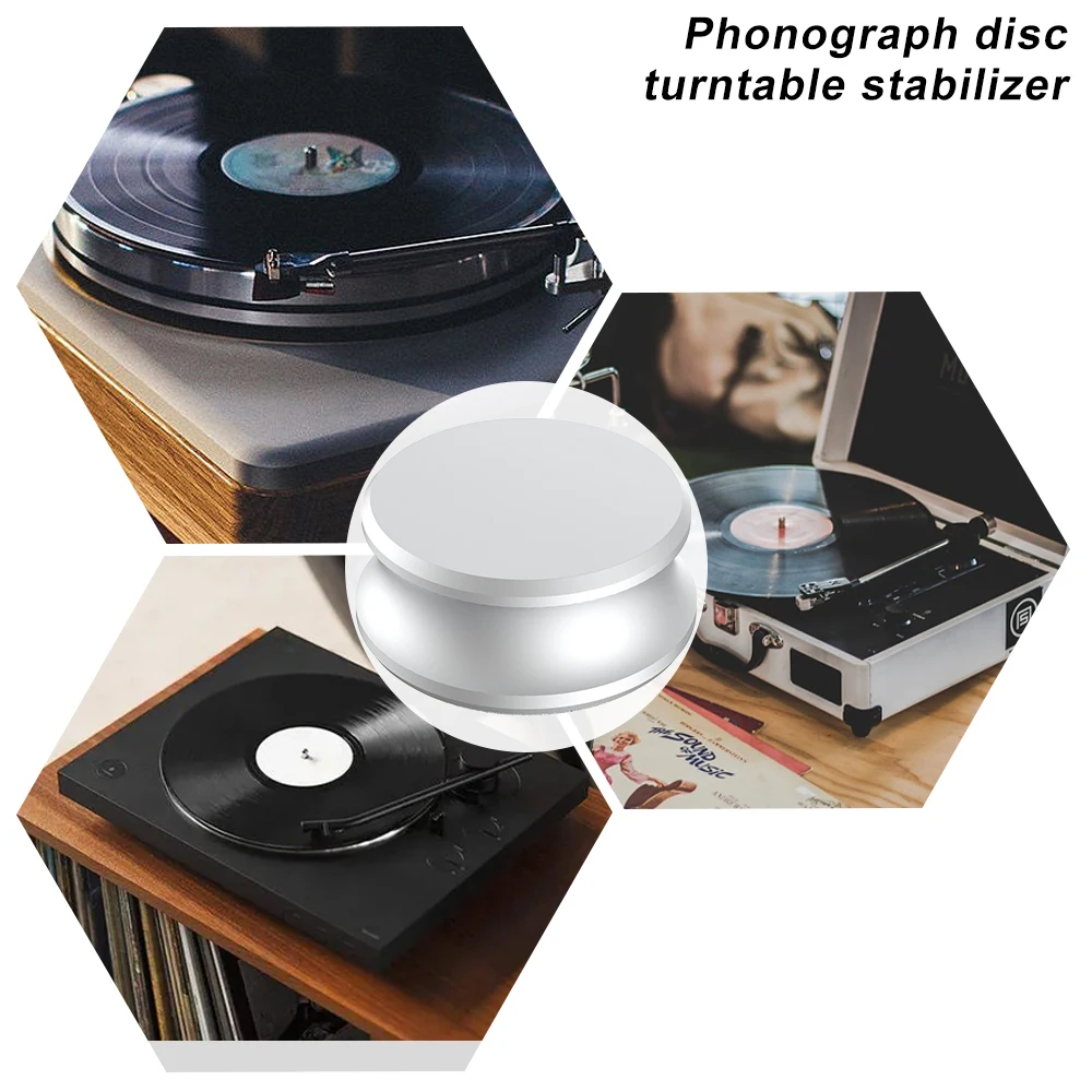 Preffair черный/серебристый алюминиевый виниловый пластинок стабилизатор веса