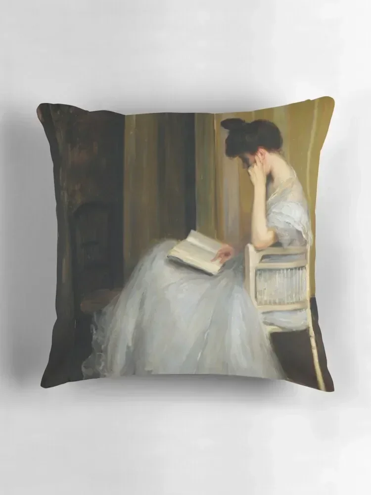 Декоративная подушка Mujer leyendo Jacques Émile Blanche 30x30 см