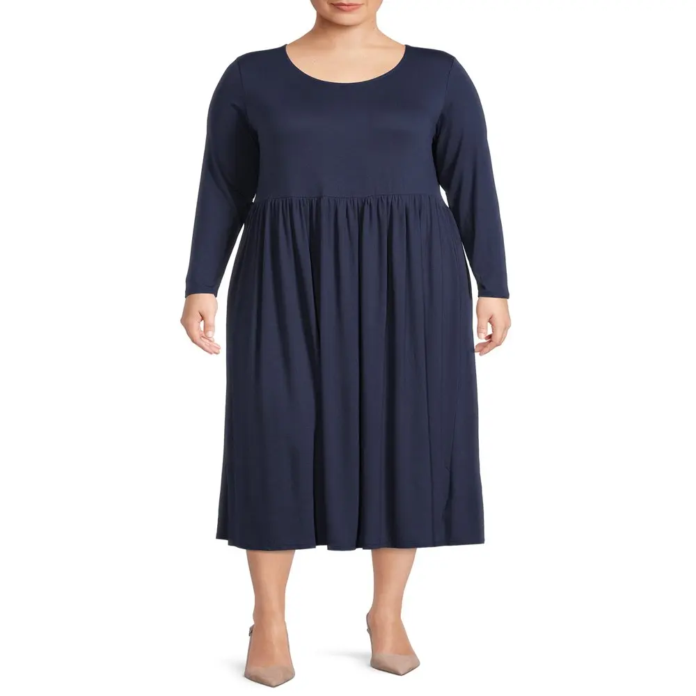 

HMCN Women`s Plus Size Knit Dress