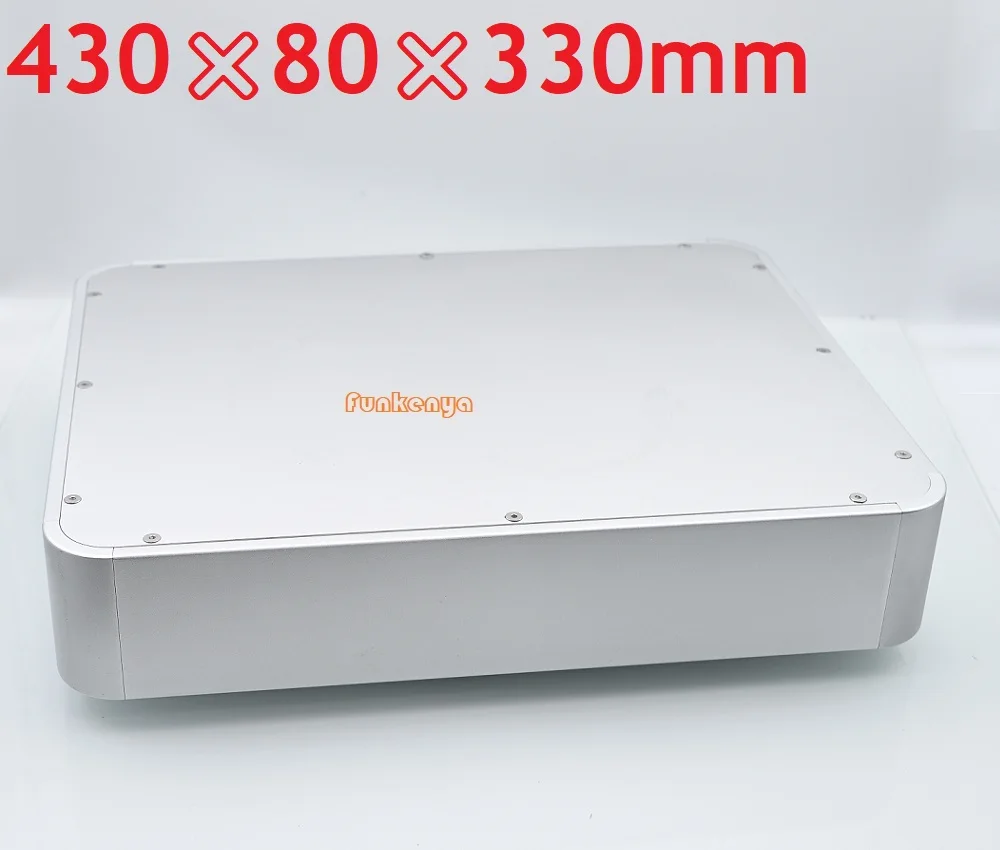 

Усилитель мощности 430x80x330мм для самостоятельной сборки, шасси, изогнутый дизайн, пескоструйная плитка, предусилитель из анодированного алюминия, высококачественный корпус, музыка