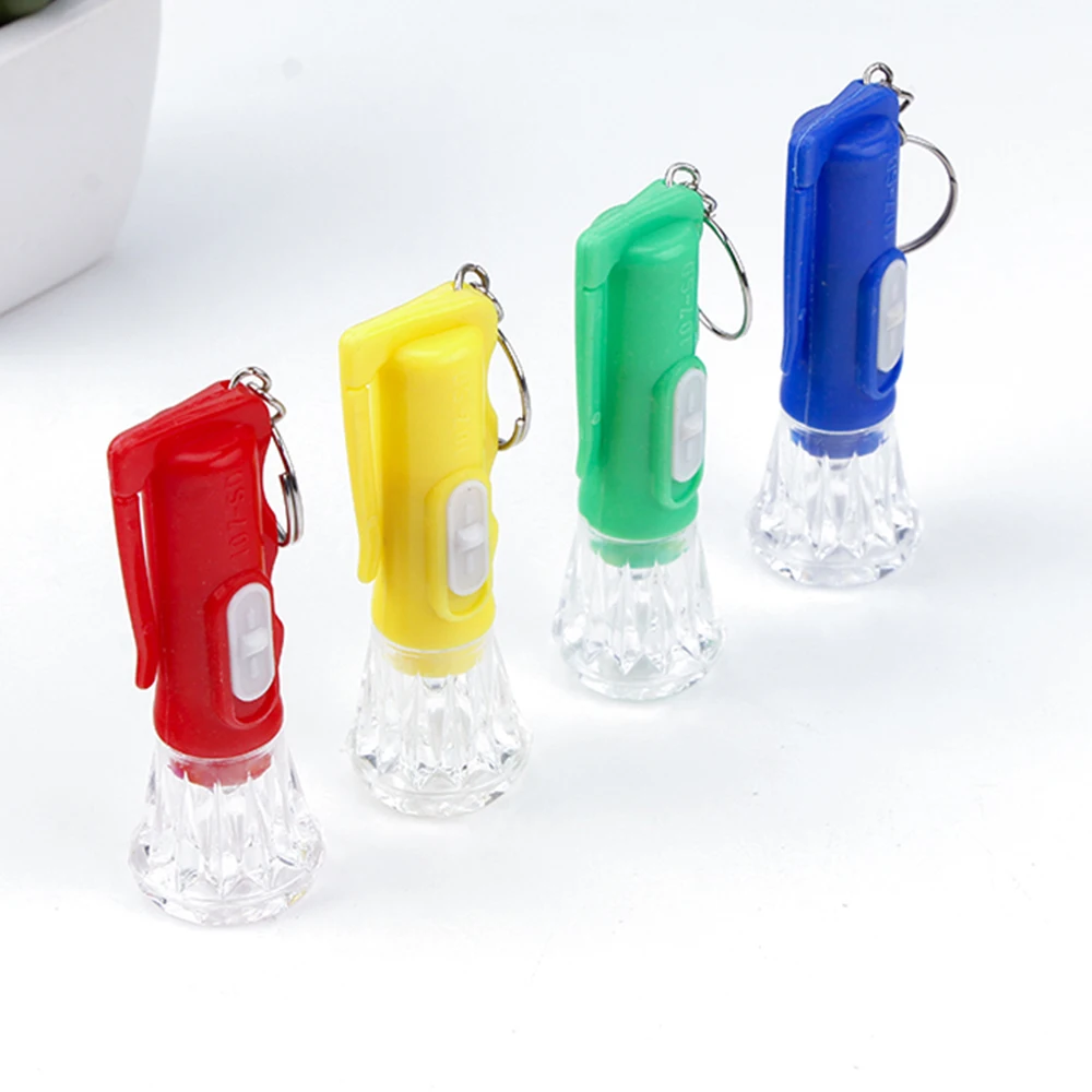 

Portable Keychain Flashlights Mini Flashlight Self-defense Flashlight Pocket Small Torch Luminous Gifts Toys for Child Kids