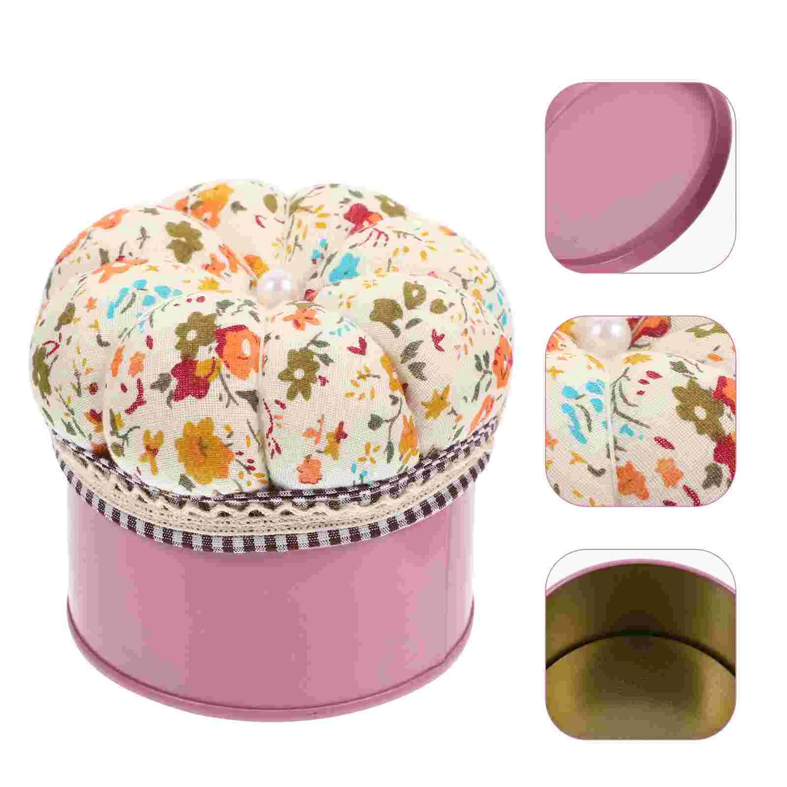 

Pin Sewing Cushion Holder Box Head Needle Tool Quilting Equipment Container Pumpkin Straight Machine Supplies Cushions Organizer