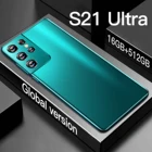 Смартфон S21, 16 ГБ, 512 ГБ, 6,1 дюймов, Android 11, 5000 мАч, камера 24 Мп + 48 МП